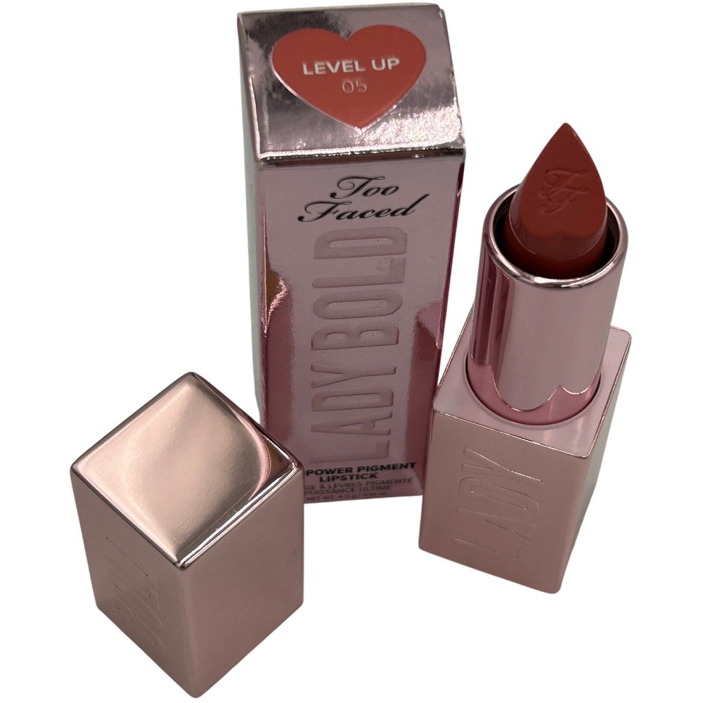 Too Faced Lady Bold Lipstick Womens 4g Level Up 05 New Warm Nude Creamy Pigment